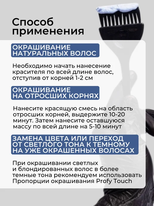 concept Краска для волос 1.1 Черный Индиго, 100 мл, 100 мл, фото 4