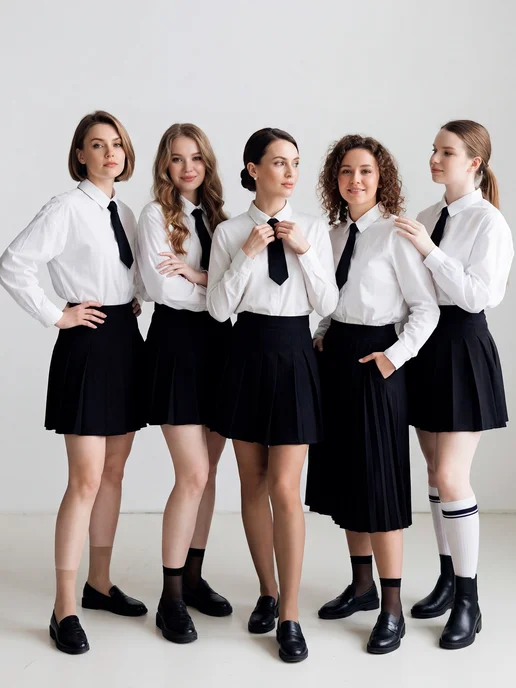 СТИЛЬ БАБОЧКИ Галстук женский короткий черный галстук для девочки унисекс, черный, фото 5