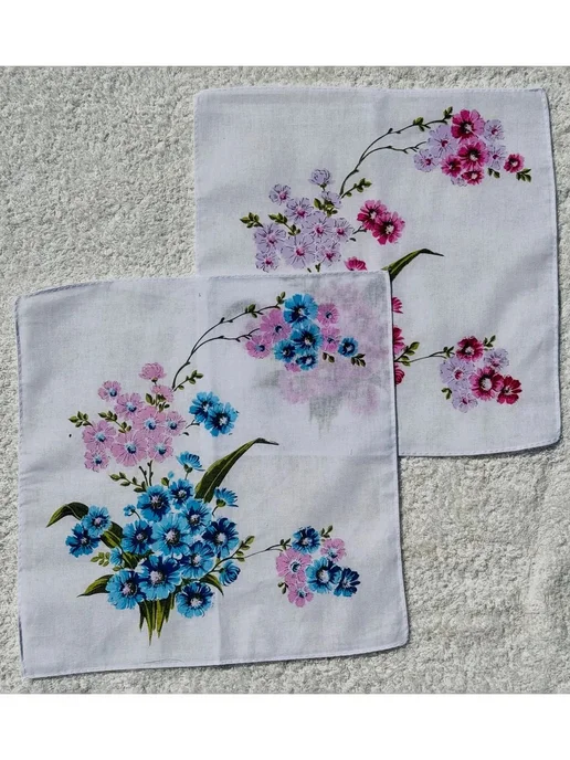 Lapastel Набор платков 2 штуки 28х28 см. с рисунком, 28x28 см, фото 2