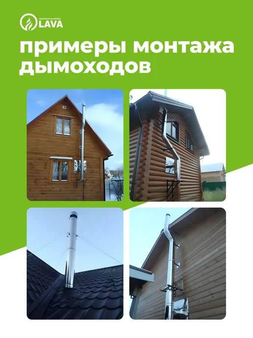LAVA Тройник для дымохода 45, d130, AISI 439 0,5 мм, вариант, фото 7