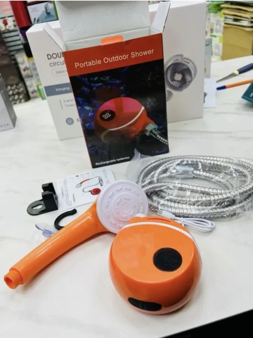 Goohopping Походный душ с аккумулятором и USB зарядкой переносной, вариант, фото 7