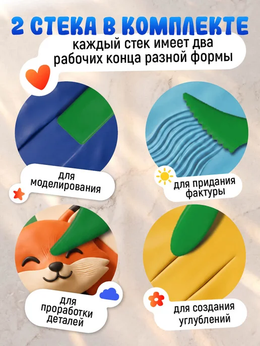 Гамма Доска для лепки пластиковая А4 со стеком, синий, фото 3