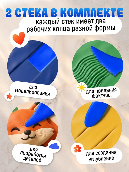 Гамма Доска для лепки пластиковая А4 со стеком, белый, фото 3
